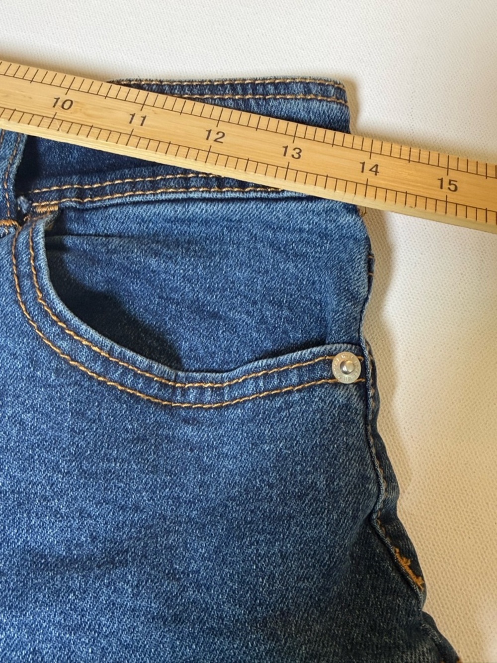 Wild Fable Denim Pleated Mini Skirt Size 6 Y2K Low Rise Blue Jean Skirt Sporty - Picture 7 of 9